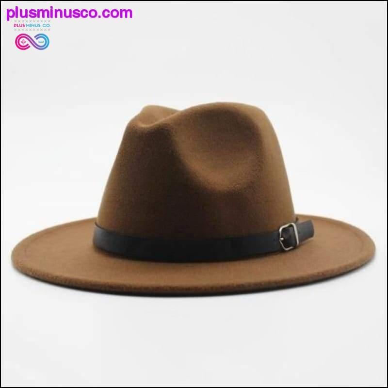 Шапка-федора унісекс, еўрапейская амерыканская джазавая шапка || - plusminusco.com