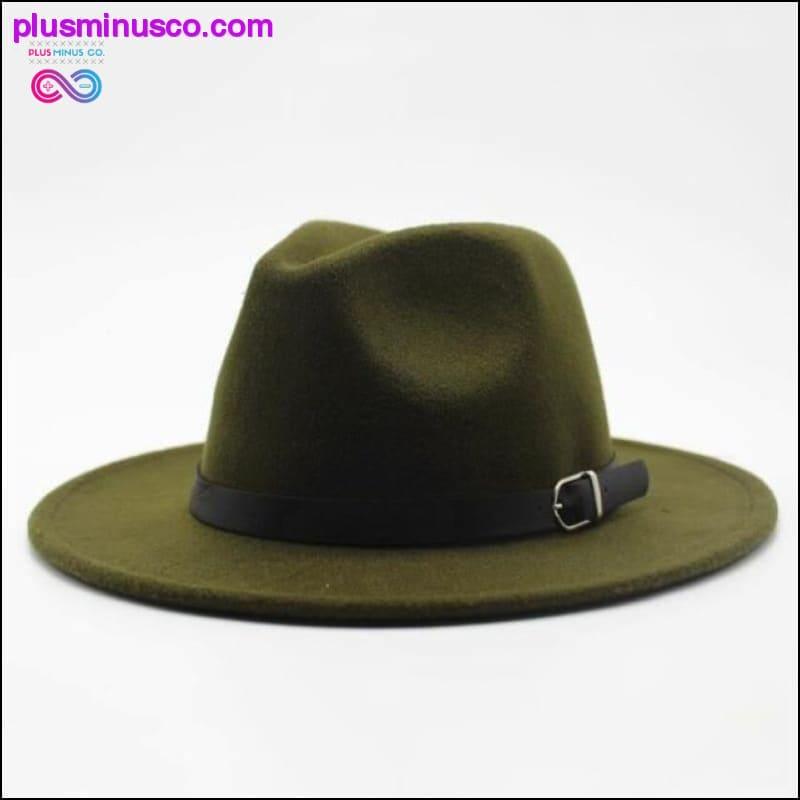 Шапка-федора унісекс, еўрапейская амерыканская джазавая шапка || - plusminusco.com