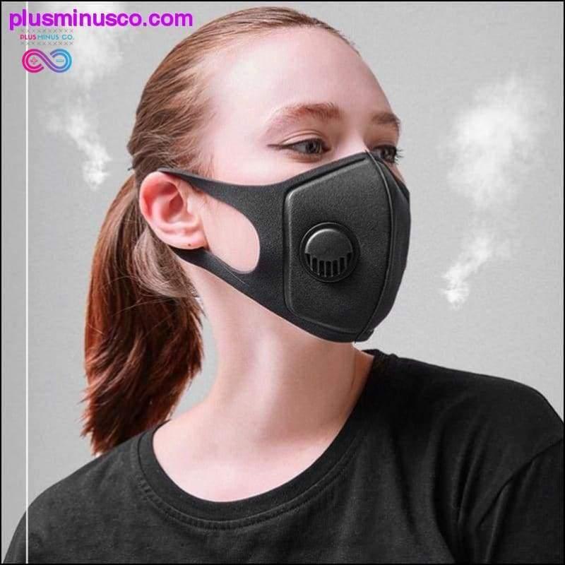 Esponja unissex à prova de poeira PM2.5 Poluição Máscara bucal meia face - plusminusco.com