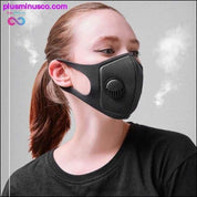 Унисекс прахоустойчива гъба PM2.5 Pollution маска за уста с половината лице - plusminusco.com