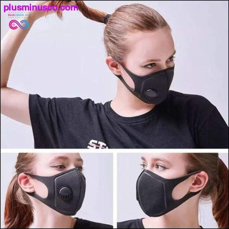 Унисекс прахоустойчива гъба PM2.5 Pollution маска за уста с половината лице - plusminusco.com