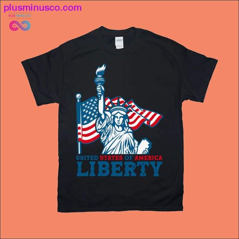 Vereinigte Staaten von Amerika | Freiheit | T-Shirts mit amerikanischer Flagge - plusminusco.com