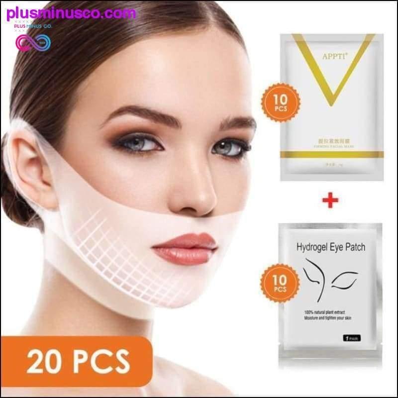 V Chin Lifting Mask + Hydrogel Eye Patch Mask Moisture - plusminusco.com