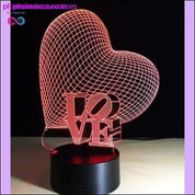 Подарункові 3D світлодіодні настільні лампи з 7 кольорами на День Святого Валентина - plusminusco.com