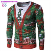 Very popular Men Winter Xmas Christmas Printing Long-sleeved - plusminusco.com