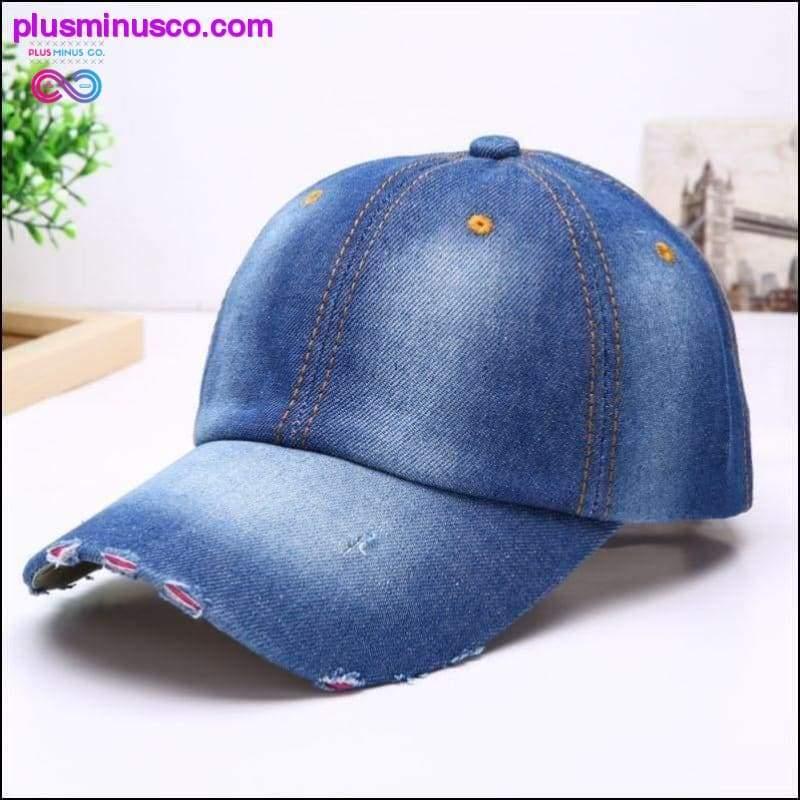 Vintage kavbojska bejzbolska kapa, ženska moška nastavljiva moda - plusminusco.com
