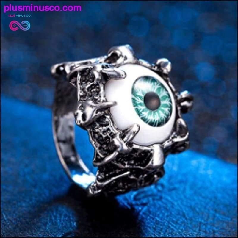 Vintage Dragon Claw Evil Eye Skull Ring - plusminusco.com