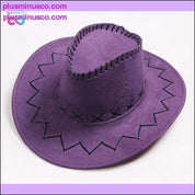 Skórzany kapelusz kowbojski w stylu vintage, 16 kolorów - plusminusco.com