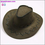 Chapeau de cowboy en cuir vintage 16 couleurs - plusminusco.com