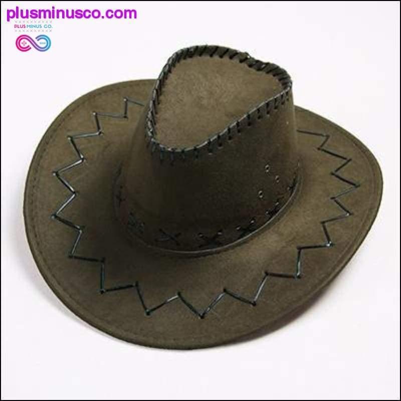 Chapéu de cowboy de couro vintage 16 cores - plusminusco.com