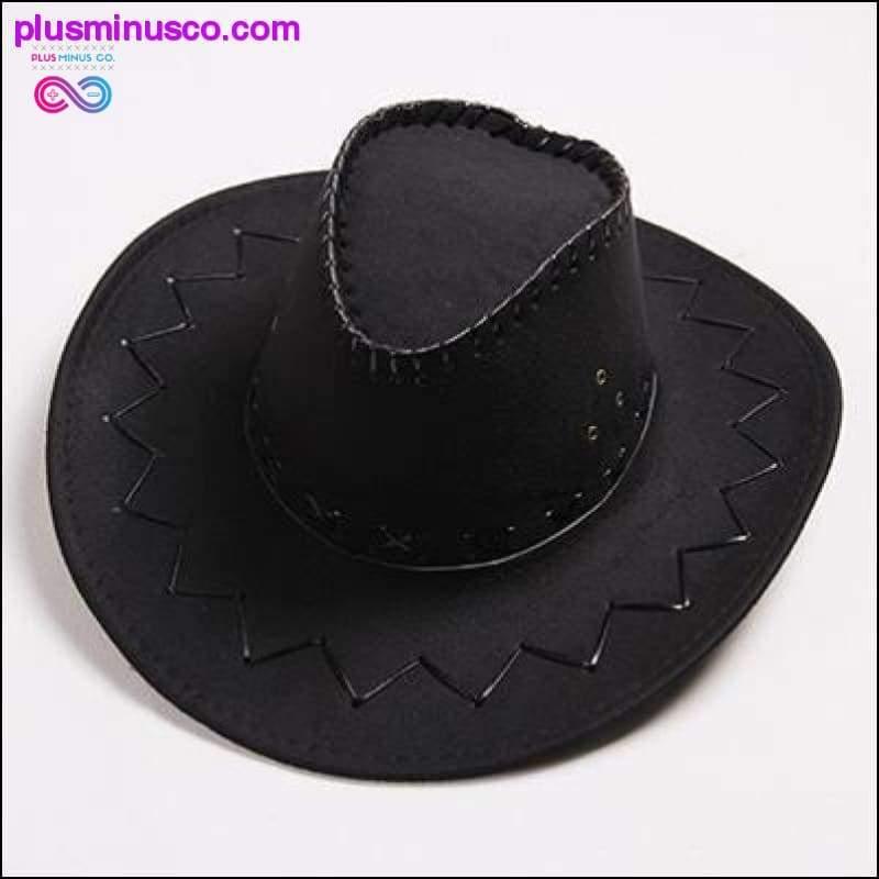 Pălărie de cowboy din piele vintage 16 culori - plusminusco.com