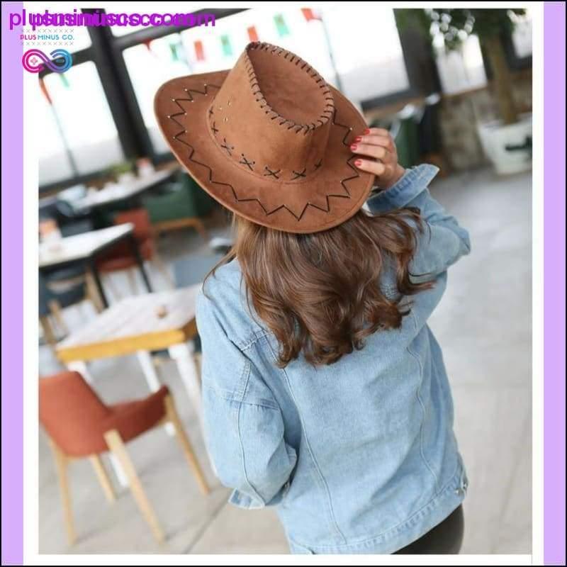 Vintage Leather Cowboy Hat 16 Colors - plusminusco.com