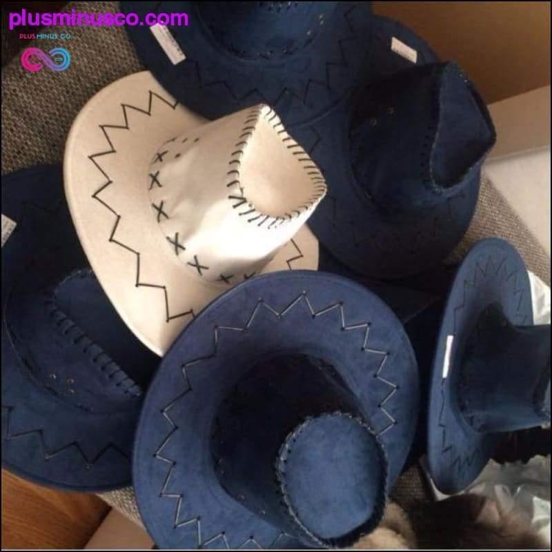 Vintage Leather Cowboy Hat 16 Colors - plusminusco.com