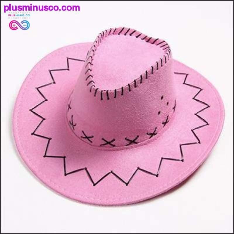 Винтидж кожена каубойска шапка 16 цвята - plusminusco.com