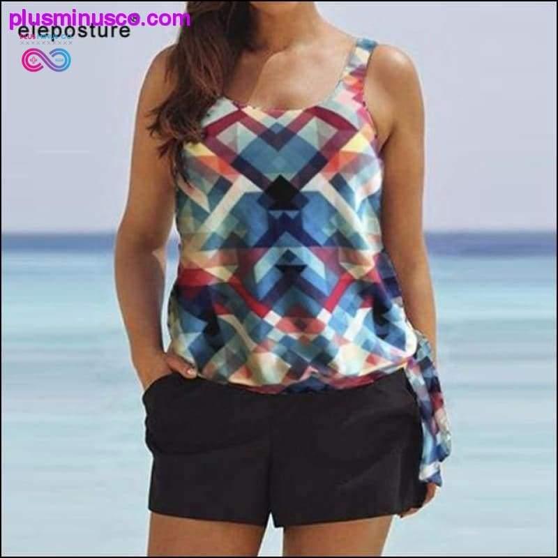 Vintage Plus Size High Waist Swimwear - plusminusco.com