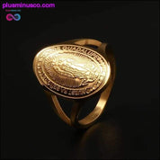 Vintage Virgin Mary Women Religious Gold Rings - plusminusco.com