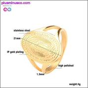 Vintage Virgin Mary Women Religious Gold Rings - plusminusco.com