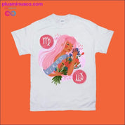 Mga T-Shirt ng Babae na Virgo Pink na Buhok - plusminusco.com