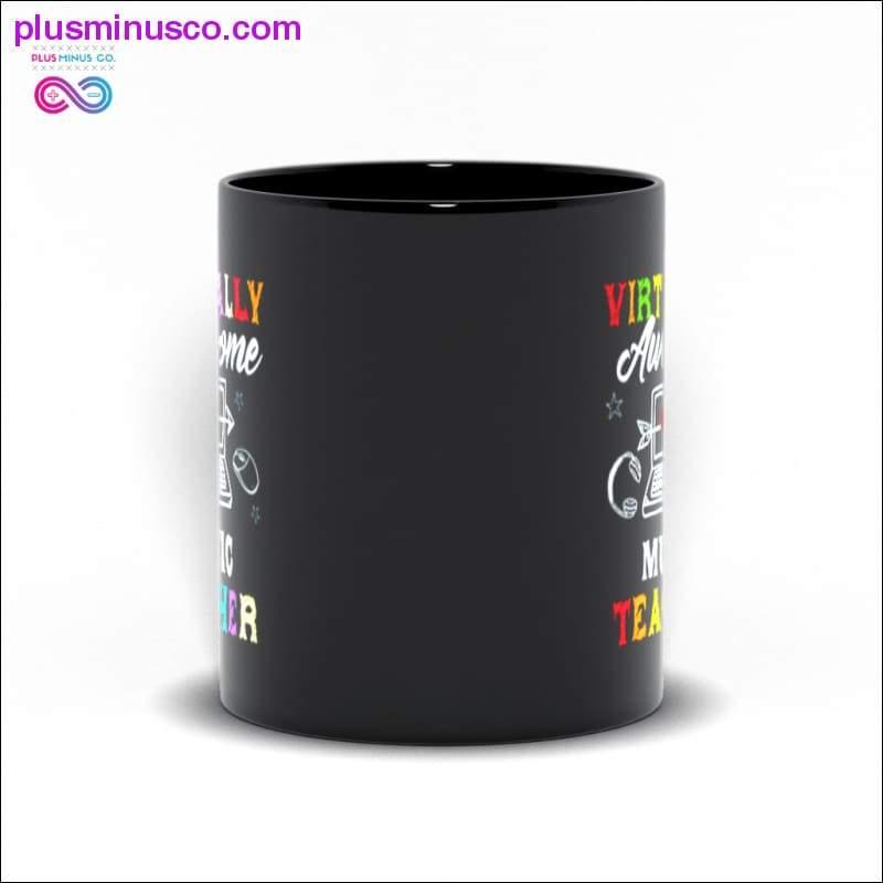 Virtually Awesome Music Teacher Black Mugs Mugs - plusminusco.com