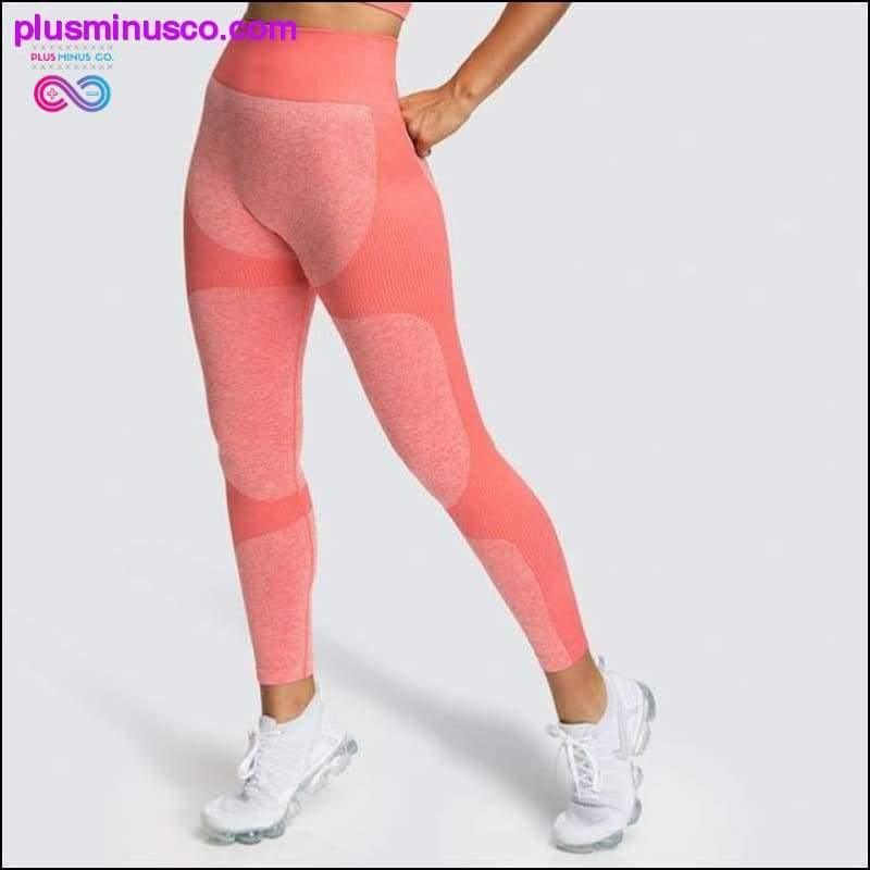 Bezszwowe legginsy Vital Energy z wysokim stanem Gym Fitness Push – plusminusco.com