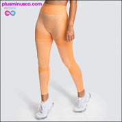 Leggings fără cusături cu energie vitală cu talie înaltă Gym Fitness Push - plusminusco.com