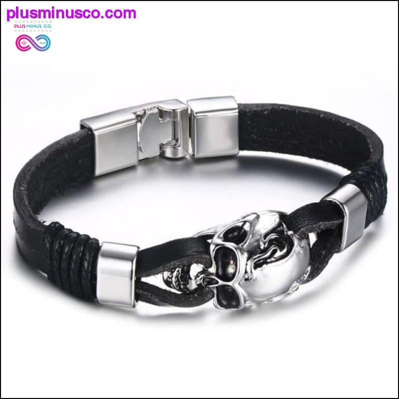 Vnox Lucky Vintage Men's Leather Bracelet Playing Cards Raja - plusminusco.com