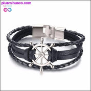 Vnox Lucky Vintage Men's Leather Bracelet Playing Cards Raja - plusminusco.com