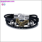 Vnox Lucky Vintage Men's Leather Bracelet Playing Cards Raja - plusminusco.com