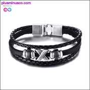 Vnox Lucky Vintage Men's Leather Bracelet Playing Cards Raja - plusminusco.com