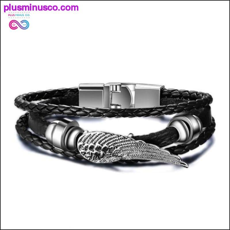 Vnox Lucky Vintage Men's Leather Bracelet Playing Cards Raja - plusminusco.com