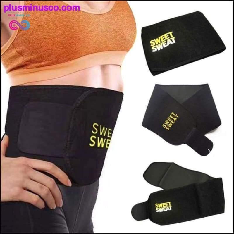Cinturón de entrenamiento de cintura Mujeres Hombres Body Shaper Traje Cinturón de sudor - plusminusco.com