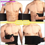 Cinturón de entrenamiento de cintura Mujeres Hombres Body Shaper Traje Cinturón de sudor - plusminusco.com