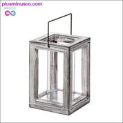 Weathered Garden Wooden Lantern ll Plusminusco.com - plusminusco.com