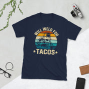 용접공은 타코 유니섹스 티셔츠를 용접합니다 - plusminusco.com