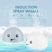 Whale Electric Induction Sprinkler Music Colorful Light Water Toy - plusminusco.com