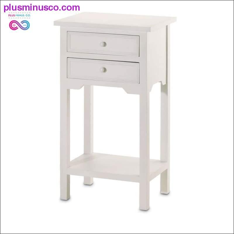 ホワイト アクセント テーブル ll PlusMinusco.com 室内装飾、木材 - plusminusco.com