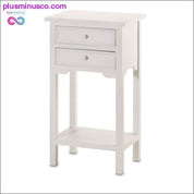 White Accent Table ll PlusMinusco.com home decor, Wood - plusminusco.com