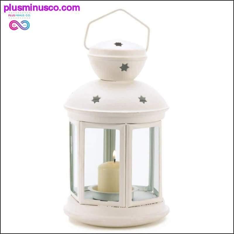 White Colonial Candle Lamp ll PlusMinusco.com - plusminusco.com
