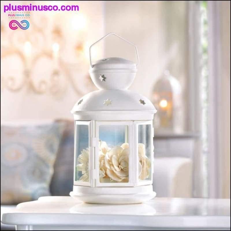 White Colonial Candle Lamp ll PlusMinusco.com - plusminusco.com
