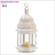 White Moroccan Style Lantern ll Plusminusco.com - plusminusco.com