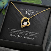 Feleségajándék a férjtől, Nyaklánc a feleségemnek, Ajándék feleség évfordulójára, Ajándék a feleségemnek a férjemtől, Születésnapi ajándék feleségnek Karácsonyi ajándék - plusminusco.com