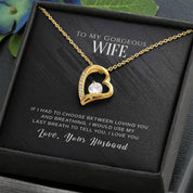 Wife Gift From Husband, To My Wife Necklace, Wife Anniversary Gift, I Love My Wife Gift From Husband, Wife Birthday Gift Wife Christmas Gift - plusminusco.com