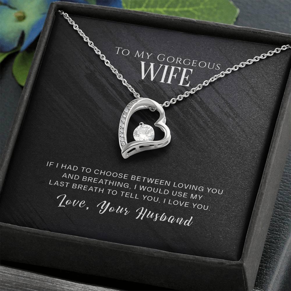 Подарок жене от мужа, ожерелье моей жене, подарок жене на годовщину, подарок жены от мужа, подарок жене на день рождения, рождественский подарок жене - plusminusco.com