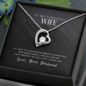 Wife Gift From Husband, To My Wife Necklace, Wife Anniversary Gift, I Love My Wife Gift From Husband, Wife Birthday Gift Wife Christmas Gift - plusminusco.com