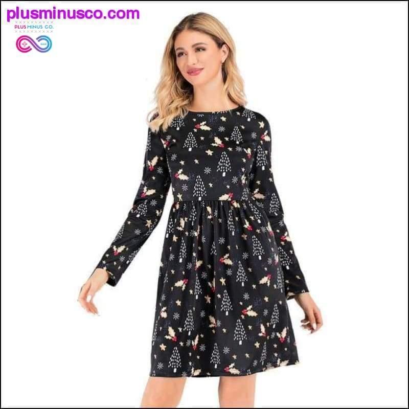 Winter Christmas Dresses Women Vintage Robe Swing Pinup - plusminusco.com