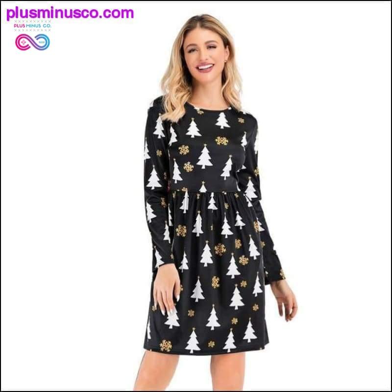 Winter Christmas Dresses Women Vintage Robe Swing Pinup - plusminusco.com