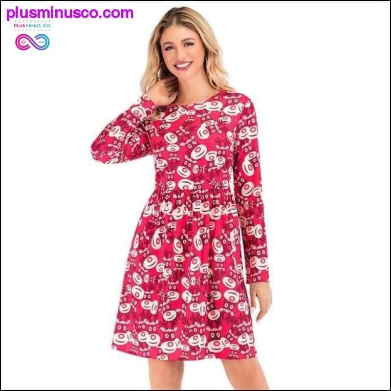 Winter Christmas Dresses Women Vintage Robe Swing Pinup - plusminusco.com