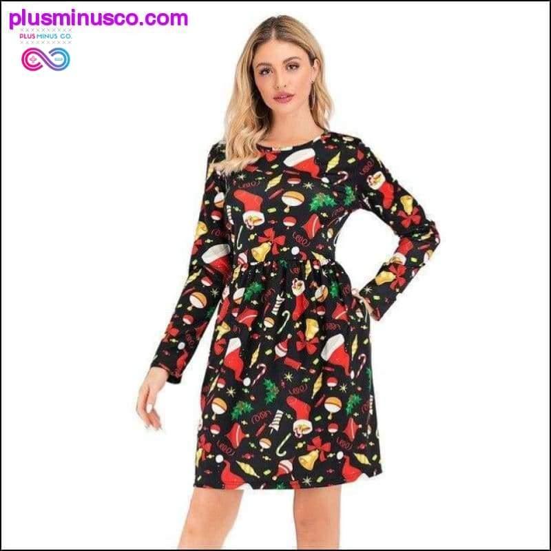 Winter Christmas Dresses Women Vintage Robe Swing Pinup - plusminusco.com