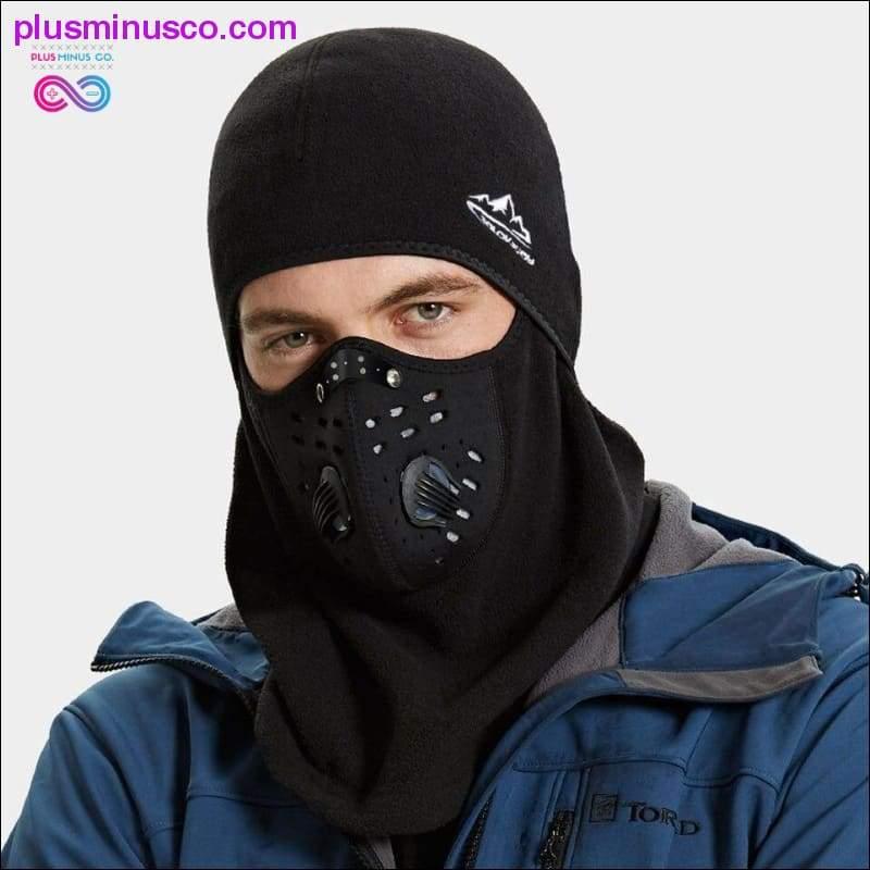 Maschera invernale da ciclismo Termica Mantieni caldo Antivento Mezza faccia - plusminusco.com