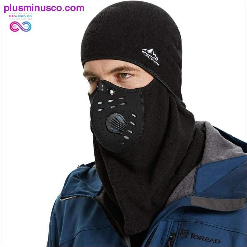 Kış Bisiklet Maskesi Termal Sıcak Tutma Rüzgar Geçirmez Yarım Yüz - plusminusco.com